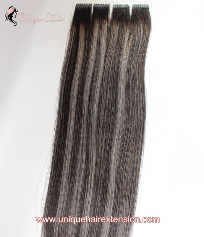 wavy tape in hair extensions-408