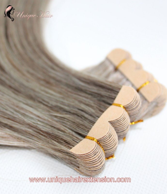 Mini Tape Hair Extensions Double Drawn European Remy Tape In