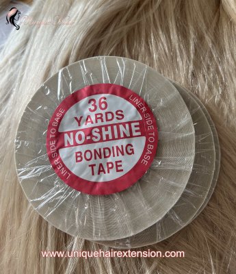 Can I use hair products on pink ombre tape in hair extensions?