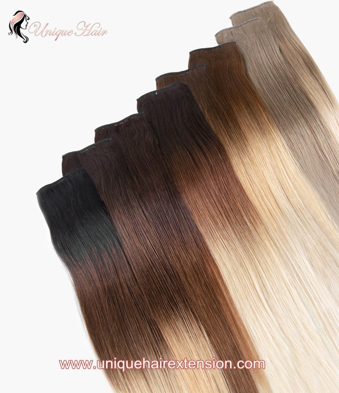 Balayage Clip In Hair Extensions-151