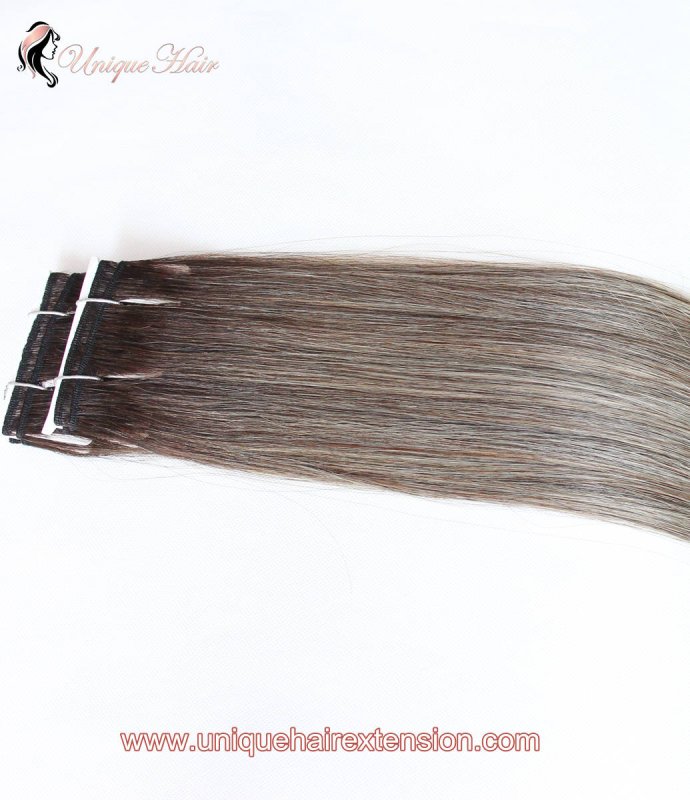 Human Hair Weft Extensions Ombre Color-137