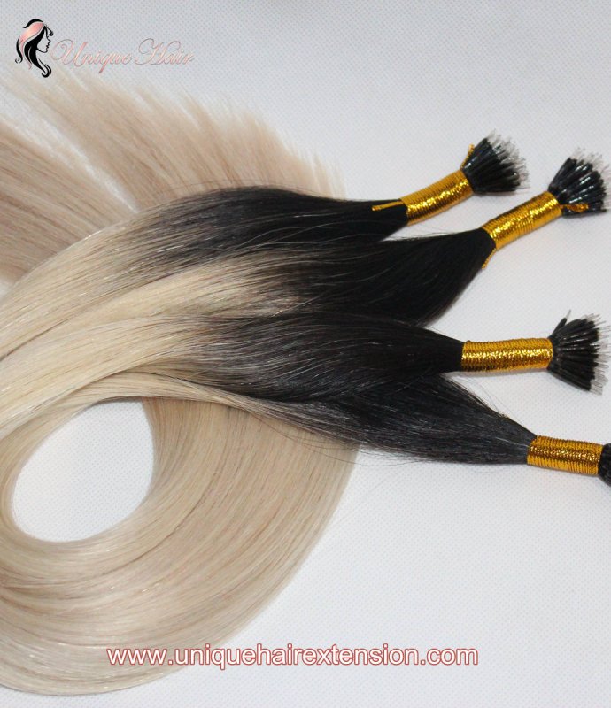 Ombre Nano Ring Hair Extensions Russian Virgin Hair-223