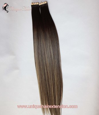 About full head of tape in hair extensions MOQ