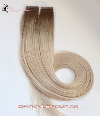 How do I blend my buy professional tape in hair extensions with my natural hair?
