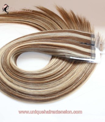 Can I chemically straighten or perm my hair with discount tape in hair extensions in?