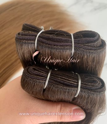 How can I make my hair weft look more natural?