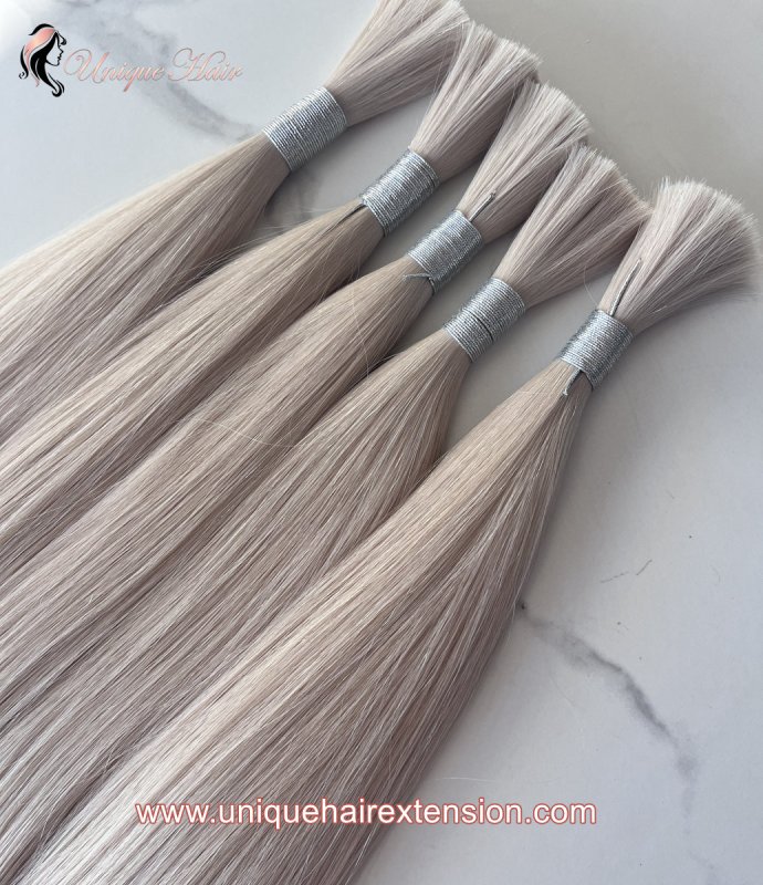 Bulk Hair Extensions Cuticle Coated Virgin Hair Factory-428