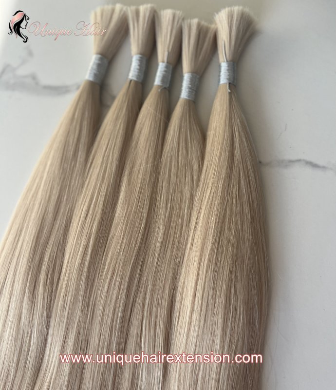 Bulk Hair Extensions Cuticle Coated Virgin Hair Factory-424