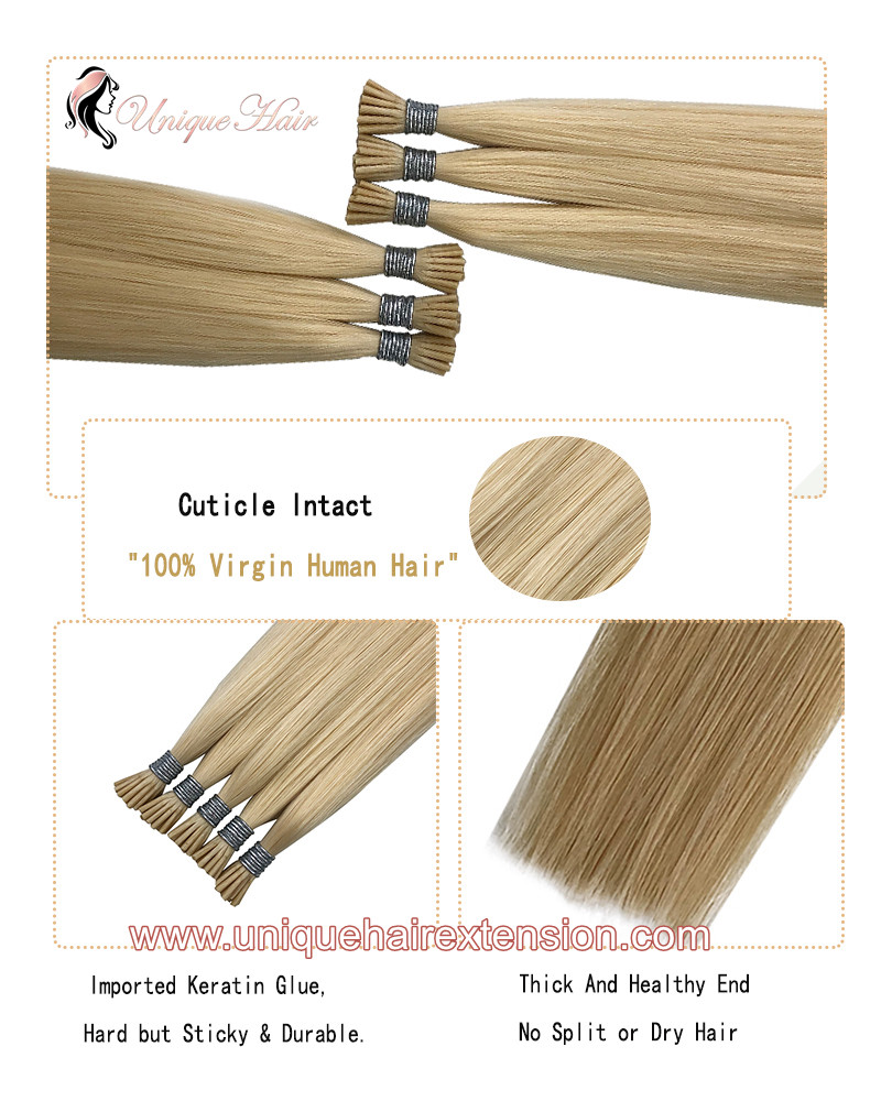I tip hair extensions Cuticle intact